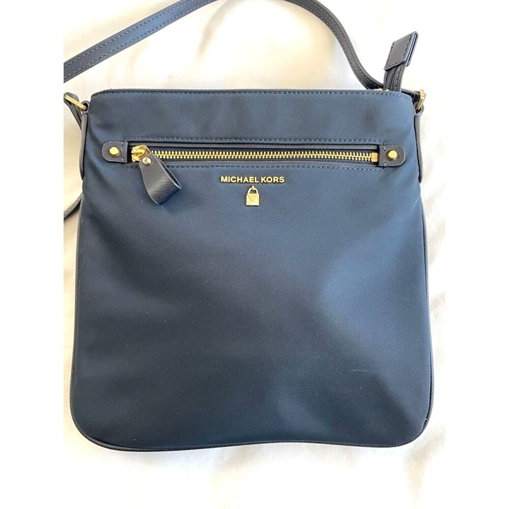 Michael Kors Navy Blue Shoulder Bag Adjustable Strap